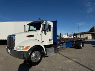 2017 peterbilt 337 26' flatbed cdl required 300hp manual trans