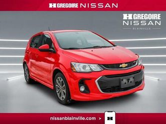 2017 chevrolet sonic lt automatique économique, fiable et bien équipé