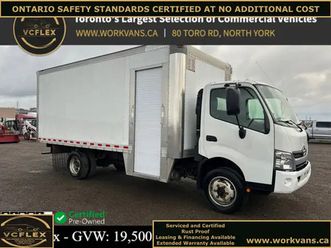 2018 hino 195 195 - 18ft box - power side door - diesel