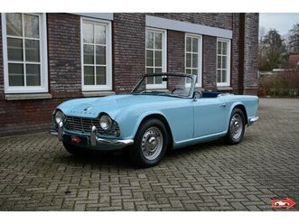 1963 triumph tr4 - lovely frame up restored example. presents exceptionally well! matching nr. and colours 'powder blue'