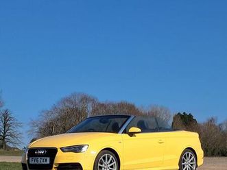 2016 audi a3 2.0 tdi s line 2dr convertible diesel manual