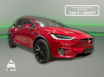 tesla model x 90d dual motor - soh 91 % mcu2 attelage 6 places