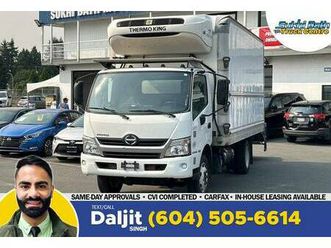 2020 hino 195 16’ reefer box + power tuckaway liftgate