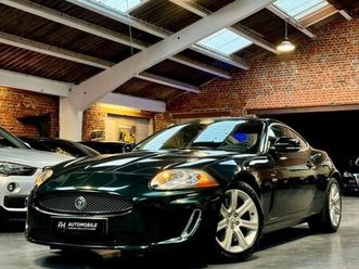 jaguar xk v8 5.0l 385 ch botanical green gps, bluetooth, régulateur historique complet état exceptionnel