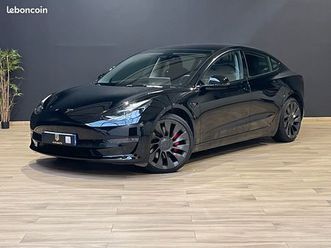 tesla model 3 performance – 12/2021 – 34 700 km – autopilot amélioré – tva apparente