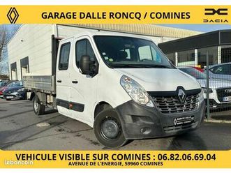 renault master plateau cabine approfondie 110cv 2.3dci 7 places 13250 ht bluetooth/vitres av elec...