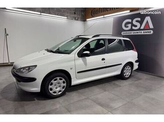 206 sw, 1.4l i 75cv 75000km ct ok, distribution neuve