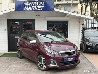 peugeot 108 1.2 vti 82ch bvm5 allure - 67 500 kms - distribution révision ok - caméra de recul - 2 pneus avan