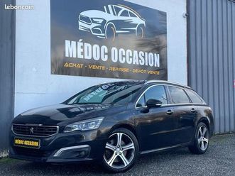 peugeot 508 sw phase 2 litres hdi 180 chevaux gt line, avec caméra, led, sièges chauffants et massants, toit panoramique, gps, distribution neuve