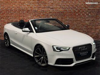 audi rs5 cabriolet 4.2 v8 450cv quattro - sieges electrique chauffant - carbone - camera - immat fr