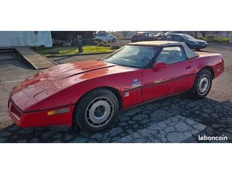 chevrolet corvette c4 1987 rouge cabriolet