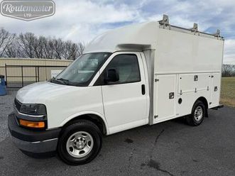 2018 chevrolet express 3500 cutaway 10' utility service plumbers van t