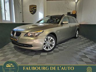 bmw série 5 525xda phase2 exclusive touring (2009) pack innovation plus- xdrive- affichage tête haute- toit ouvrant panoramique- xénons- caméra nocturne-soft cl