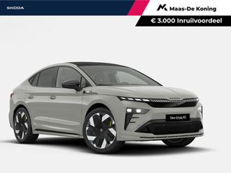 škoda enyaq coupé iv rs 340 pk 4x4 | rs suite interieur design | business upgrade plus pakket maxx | trekhaak