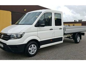 volkswagen crafter 2.0tdi dubbelhytt 7-sits chassi flak 3.5m
