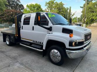 2004 gmc kodiak c4500hd crew cab diesel 121k.mi.flat bed truck**sale**