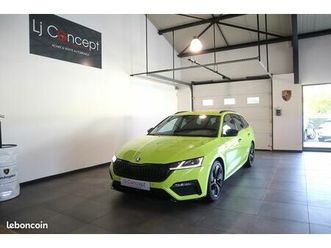 skoda ocatvia rs iv combi 2.0 tsi 245 ch dsg7 - 1°main - origine france - 28'845 km - tva - suivi skoda - acc - matrix led - sièges av chauffants & volant chauf