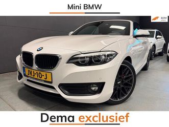 bmw 2-serie cabrio - 218i executive automaat/cruise/pdc/ecc/led/stoelverw/camera///