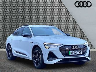 audi e-tron sportback black edition 55 quattro