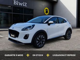 ford puma 1.0 ecoboost 125 hybrid mhev titanium /tva récupérable / 1ère main / flex fuel