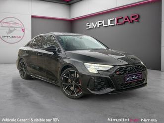 audi rs3 berline 2.5 tfsi 400 s tronic 7 quattro - bangolufsen - toit ouvrant - sièges chauffants à mémoire - garantie 12 mois