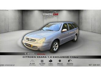 citroën xsara break 1.6 exclusive 110cv - 81.439kms julho/02