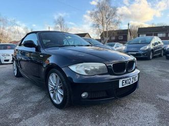 2012 bmw 1 series 2.0td 118d m sport convertible 2d