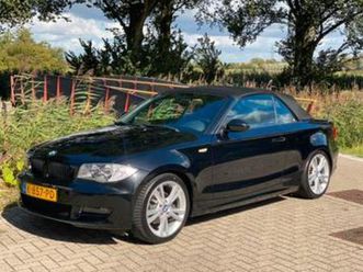 bmw 1-serie 120i cabrio high executive 2009 zwart nwe apk — bmw — marktplaats