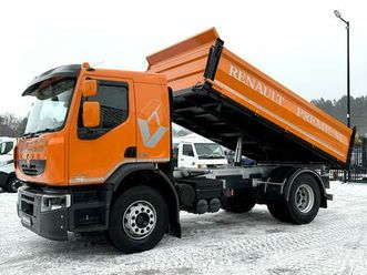 renault premium 18.380 4x2 wywrotka 3 stronna dmc 18ton lander blokada reduktor klima ... widelki