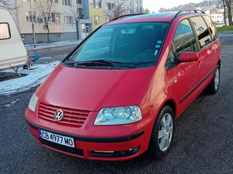 vw sharan 1.9tdi 116к.с 7-местен теглич