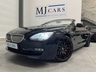 bmw série 6 cabriolet (f12) 650i 4.4i v8 407ch luxury bva8 / hud / sièges chauffants / options +++ h