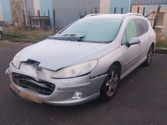 407 sw 2.0 hdi 136 feline 407sw break toutes options, accidentée