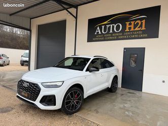 audi q5 sportback 50 tfsi e hybride 299 ch bva s line/ 1er main/ entretien audi/ vidange bv ok/ cockpit/ camera 360/ park assist/ led ambiance/ matrix led /pack