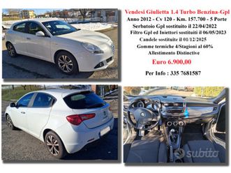 giulietta 1.4 turbo benzina gpl distinctive