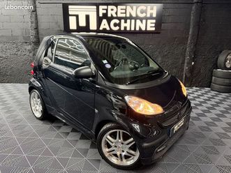 smart fortwo ii 84 turbo passion softouch bva – toit panoramique – jantes brabus – sièges semi cuir