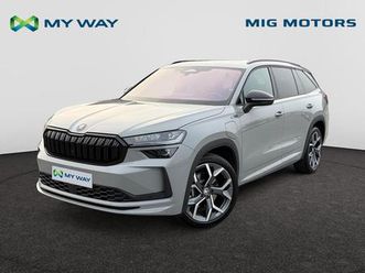 skoda kodiaq phev sportline 1.5 tsi iv phev (150pk) automaat /// inkapbare trekhaak /// panoramisch schuifdak /// zetelverwarming voor & achter //