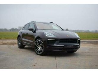 ② porsche macan t 2.0, carbon/racetex/luchtvering/21/pdls+ — porsche — 2ememain