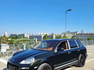 porsche cayenne turbo 4.8l 500ps pts dark olive metallic