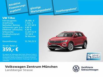 volkswagen t-roc 1.5 tsi style acc led+ navi 17