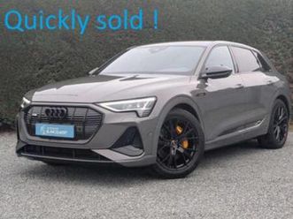 ② audi q8 e-tron ! verkocht! e-tron -2x s-line- black edition — audi — 2ememain