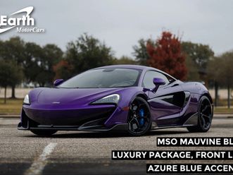 2019 mclaren 600lt rare mso mauvine blue tons of carbon luxury pack n