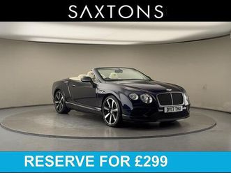 bentley continental 4.0 v8 gtc s convertible 2dr petrol auto 4wd euro 6 (528 ps)