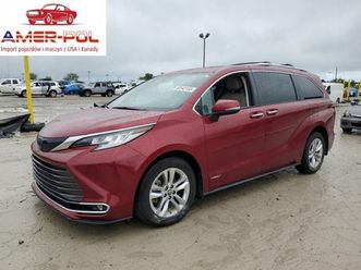 toyota sienna limited 2021 2.5l 2.5 hybryda 245km