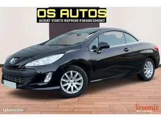 peugeot 308 cc cabriolet -1.6 hdi 112ch (6 cv) turbo - bvm6 - 4 places - noir - fap sport - 2010