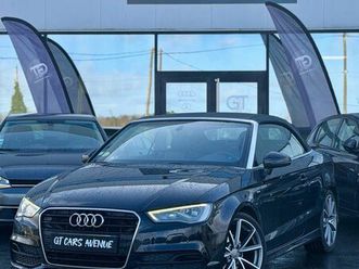 audi a3 2.0 tdi 150 s line s tronic cabriolet/ véhicule français/entretiens full audi/volant met plat/sièges chauffants/nuque chauffante/camera de recul/gps/sel