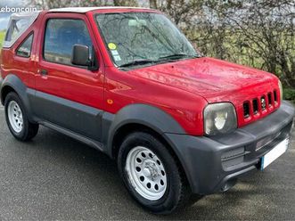 suzuki jimny 4x4 cabriolet (sn4) 1.3 i 16v 4wd 85 cv ct ok 35.000km faible kilomètres
