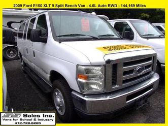 2009 ford e150 xlt 9 split bench van -4.6l 144,169 miles - daycare mpv