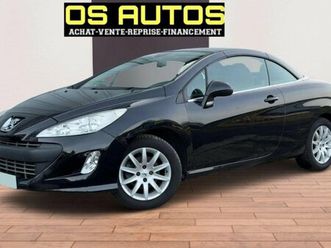 peugeot 308 cc cabriolet -1.6 hdi 112ch (6 cv) turbo - bvm6 - 4 places - noir - fap sport - 2010