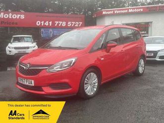 2017 vauxhall zafira 1.4t design 5dr mpv petrol manual