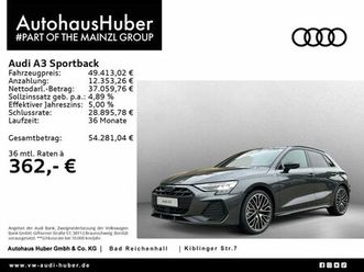 audi a3 sportback s line tfsi quattro s tronic ahk